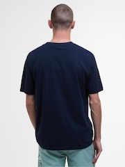 Barbour® International Split Lozenge 100% Cotton T-Shirt - Image 2 of 5