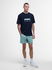 Barbour® International Split Lozenge 100% Cotton T-Shirt - Image 3 of 5