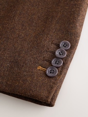 Barbour® Rust Brown Wool Donegal Suit Jacket - Image 4 of 5