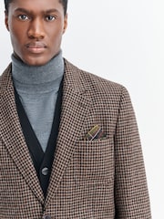 Barbour® Rust Brown Dogtooth Blazer - Image 5 of 7