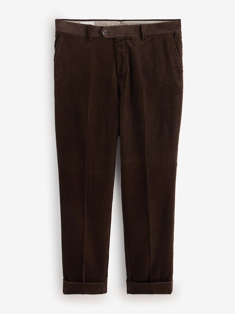 Barbour® Brown Corduroy Suit Trousers - Image 1 of 5