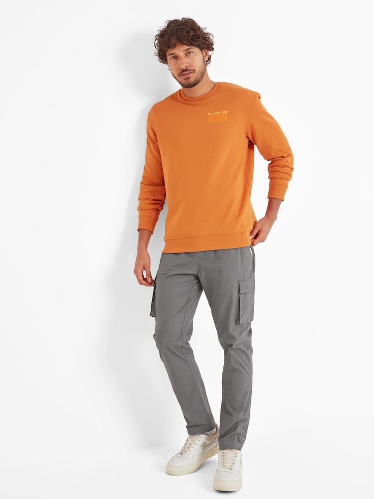 Tog 24 Orange Mens Alaric Sweatshirt - Image 2 of 6 Tog 24 Orange Mens Alaric Sweatshirt - Image 2 of 6