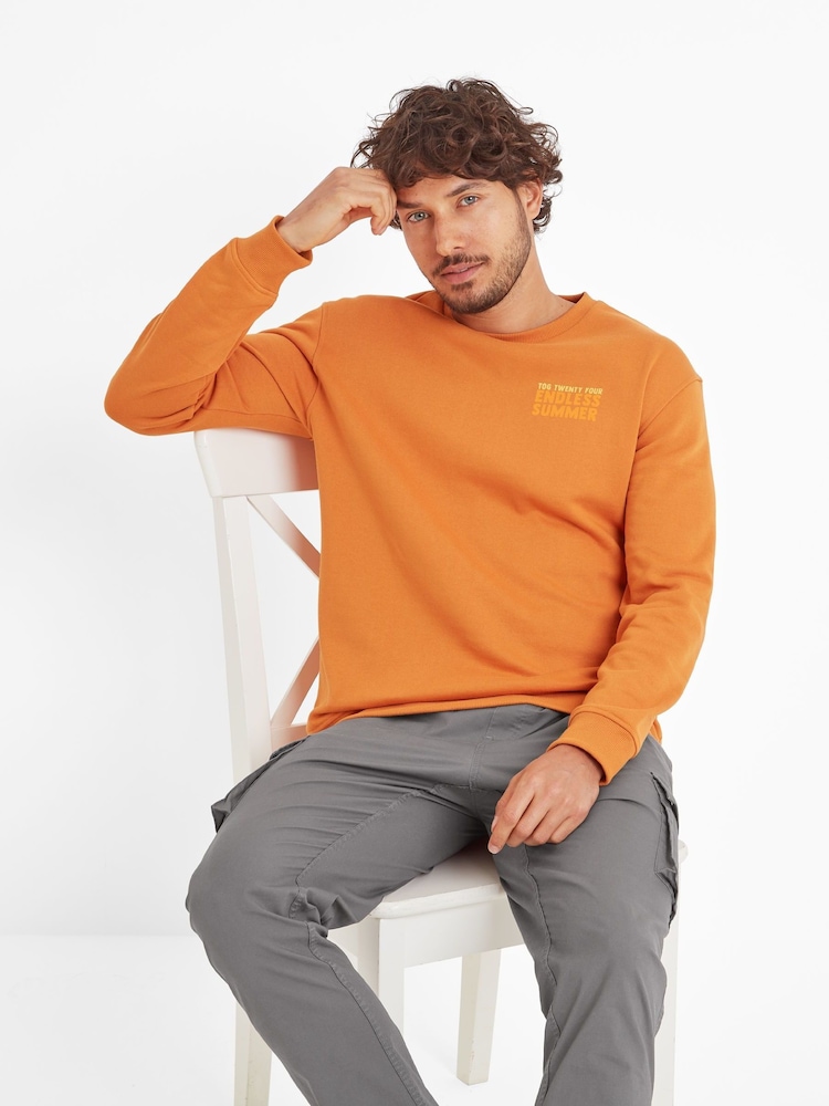 Tog 24 Orange Mens Alaric Sweatshirt - Image 5 of 6