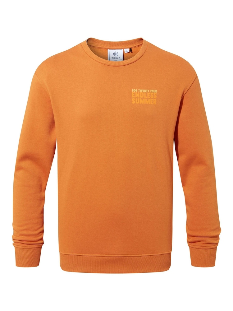 Tog 24 Orange Mens Alaric Sweatshirt - Image 6 of 6