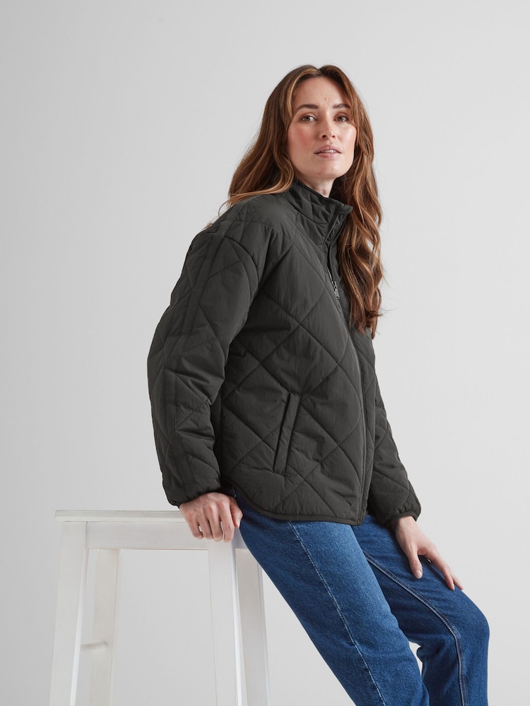 Tog 24 Washed Black Cirnan Womens Padded Jacket - Image 6 of 7