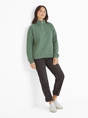 Tog 24 Green Womens Caldene Zip Neck Sweatshirt - Image 1 of 6