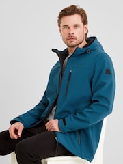 Tog 24 Marine Blue Retner Mens Softshell Hooded Jacket - Image 4 of 7