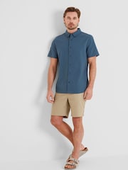Tog 24 Blue Mens Jayden 100% Cotton Shirt - Image 1 of 6