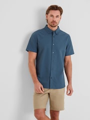 Tog 24 Blue Mens Jayden 100% Cotton Shirt - Image 3 of 6