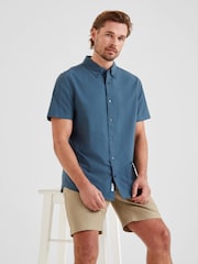 Tog 24 Blue Mens Jayden 100% Cotton Shirt - Image 4 of 6