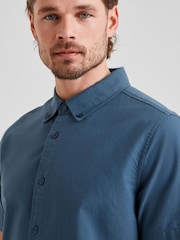 Tog 24 Blue Mens Jayden 100% Cotton Shirt - Image 5 of 6