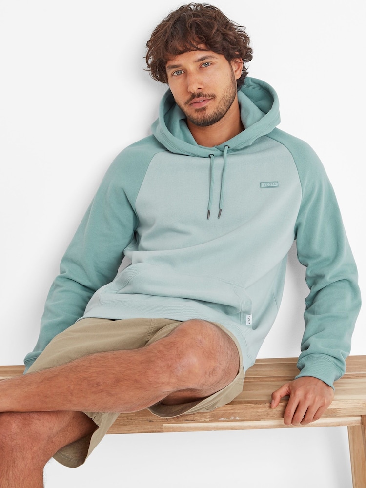 Sweat à capuche avec Zip Vert Foncé