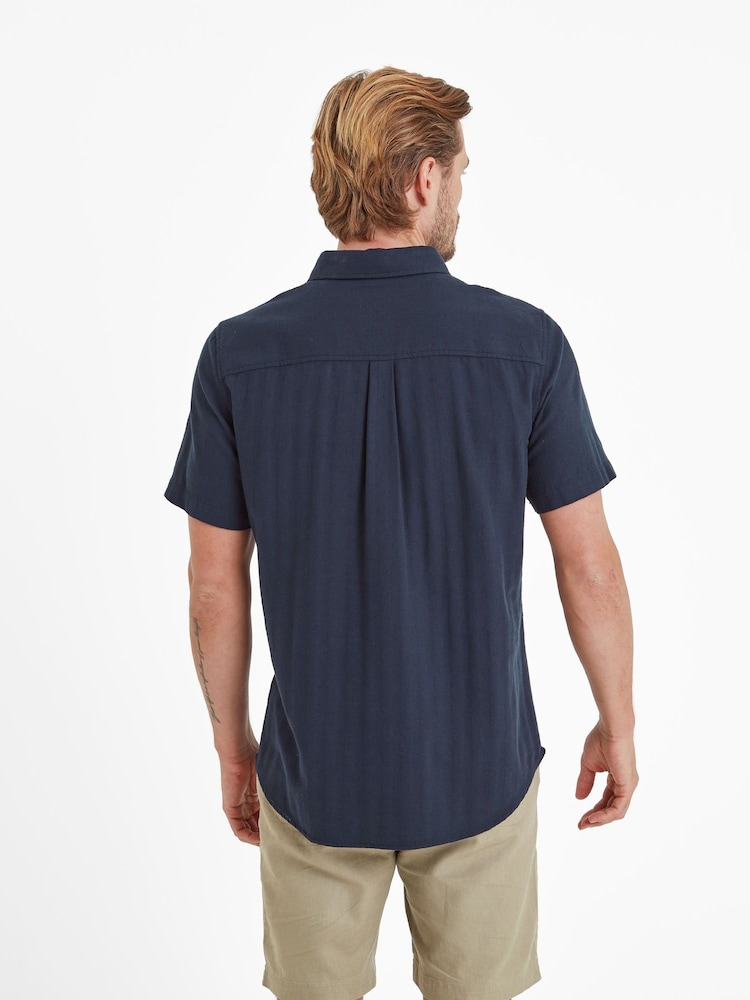 Tog 24 Blue Mens Preston 100% Cotton Shirt - Image 4 of 7