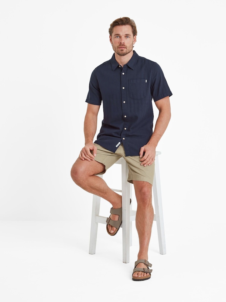 Tog 24 Blue Mens Preston 100% Cotton Shirt - Image 5 of 7