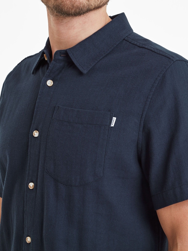 Tog 24 Blue Mens Preston 100% Cotton Shirt - Image 6 of 7