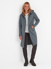 Tog 24 Grey Womens Marina Extra Long Softshell Jacket - Image 1 of 7