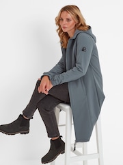 Tog 24 Grey Womens Marina Extra Long Softshell Jacket - Image 4 of 7