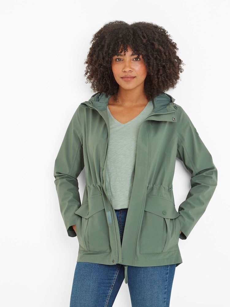 Tog 24 Green Womens Burradon Waterproof Jacket - Image 2 of 7 Tog 24 Green Womens Burradon Waterproof Jacket - Image 2 of 7