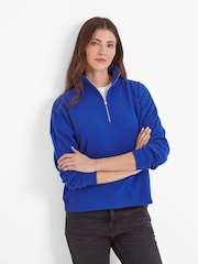 Tog 24 Blue Womens Caldene Zip Neck Sweatshirt - Image 3 of 6