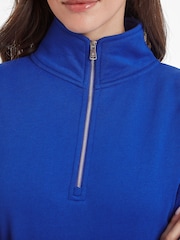 Tog 24 Blue Womens Caldene Zip Neck Sweatshirt - Image 5 of 6