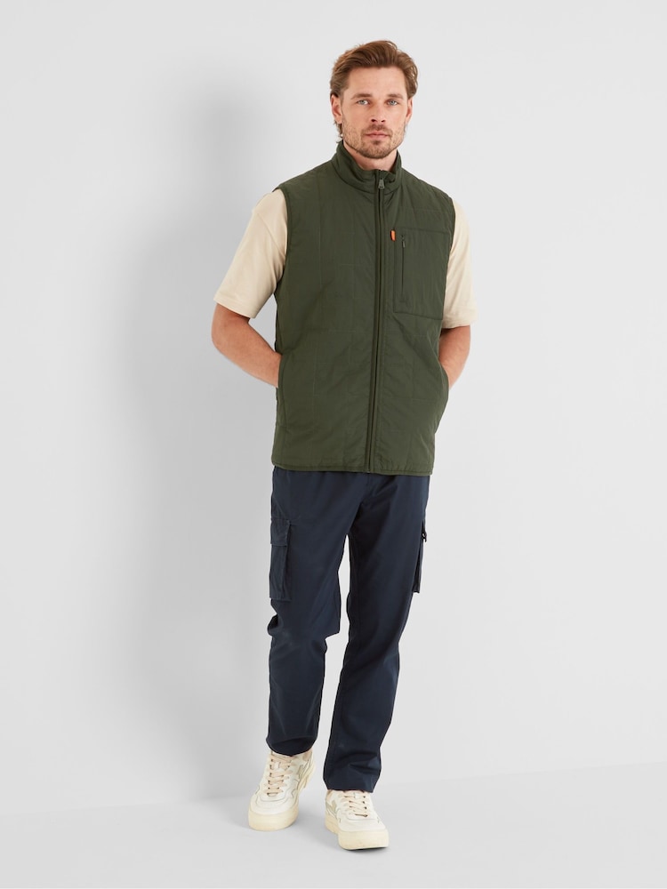 Tog 24 Dark Olive Green Mens Elliot Gilet - Image 1 of 6 Tog 24 Dark Olive Green Mens Elliot Gilet - Image 1 of 6