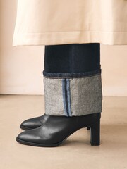 Black Forever Comfort® Block Heeled Ankle Boots - Image 4 of 9
