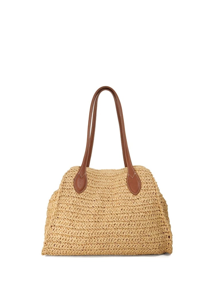 Dune London Natural Devotedly Large Raffia Shopper Bag - Image 2 of 4