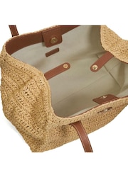 Dune London Natural Devotedly Large Raffia Shopper Bag - Image 4 of 4