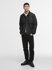 Barbour® International Lexton Wax Black Jacket - Image 2 of 7