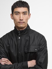 Barbour® International Lexton Wax Black Jacket - Image 4 of 7