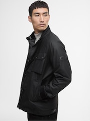 Barbour® International Lexton Wax Black Jacket - Image 5 of 7