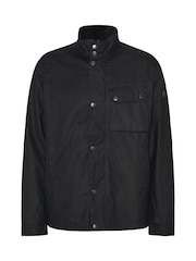 Barbour® International Lexton Wax Black Jacket - Image 7 of 7