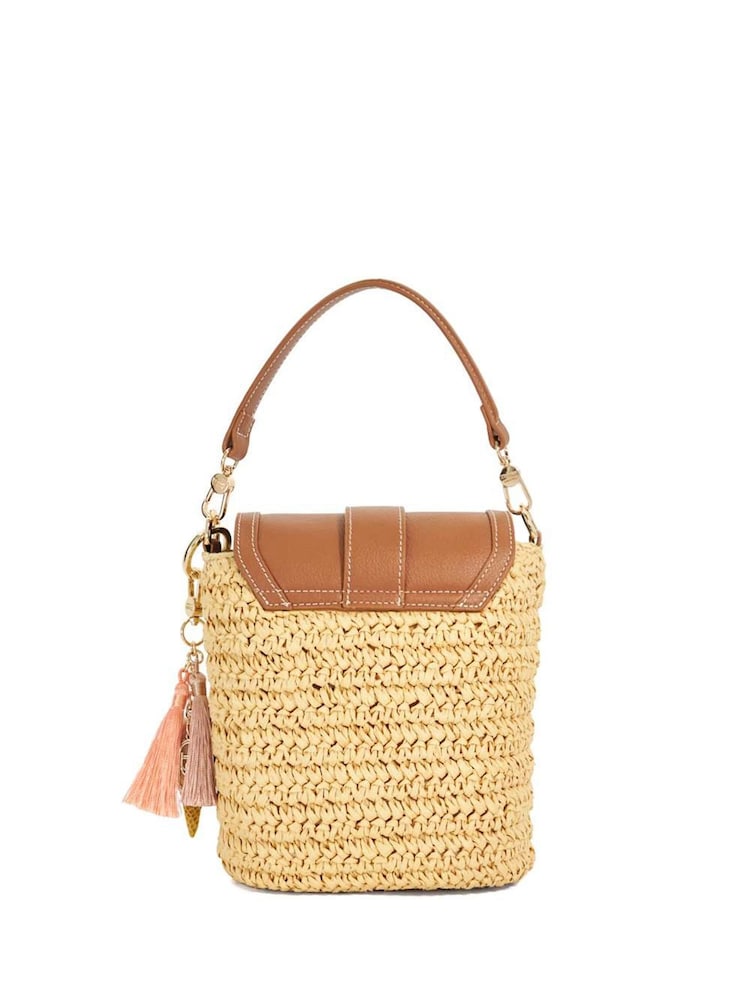 Dune London Dimple Smalle Raffia Cross-Body Bag - Bild 2 von 5