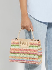 Dune London Natural Suede Dilly Small Grab Handle Bag - Image 5 of 5