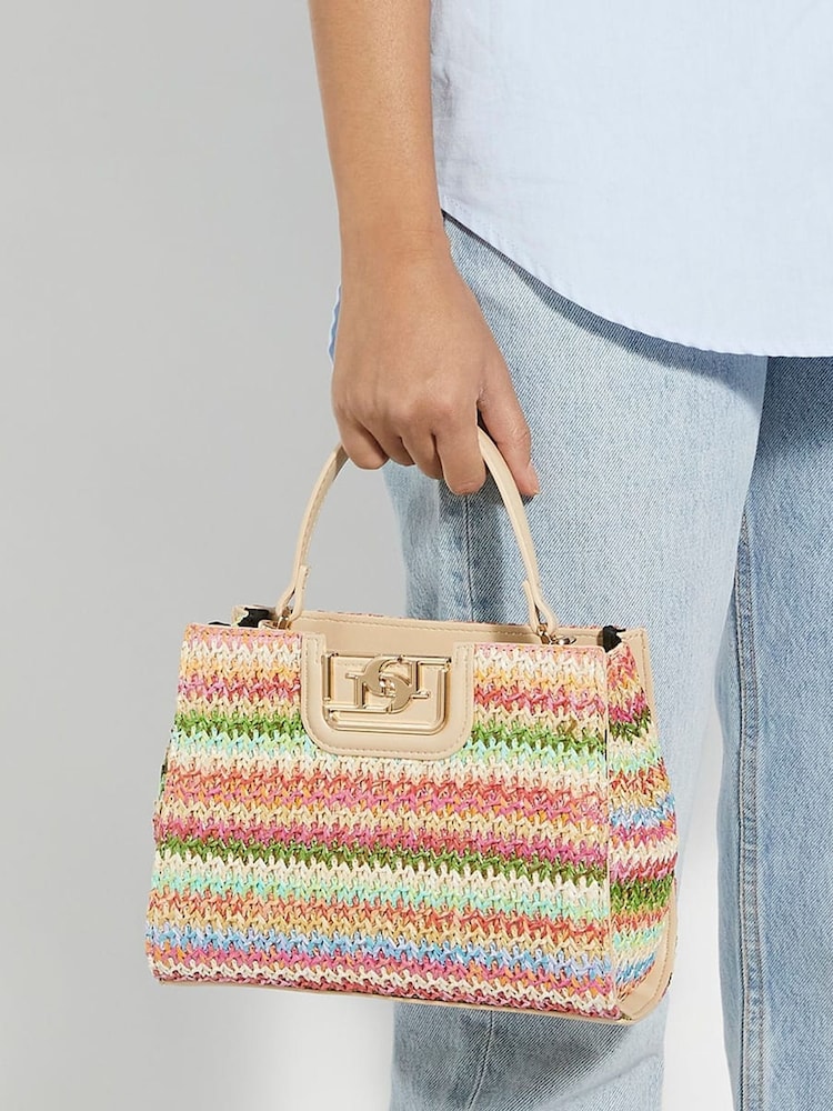 Dune London Natural Suede Dilly Small Grab Handle Bag - Image 5 of 5