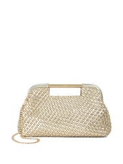 Золотой - Dune London Expression Woven Diamante Clutch - Изображение 2 из 5