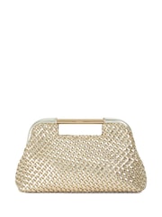 Золотой - Dune London Expression Woven Diamante Clutch - Изображение 3 из 5