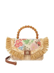 Dune London Natural Blooms Flower Bead Top Handle Bag - Image 2 of 5