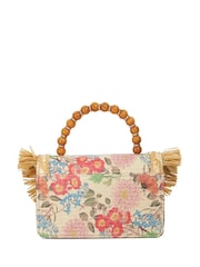 Dune London Natural Blooms Flower Bead Top Handle Bag - Image 3 of 5