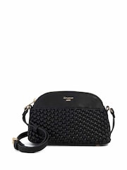 Dune London Black Distinct Mini Woven Cross-Body Bag - Image 1 of 5