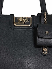 Dune London Black Large Direct 3 Part Tote Bag - Image 5 of 5
