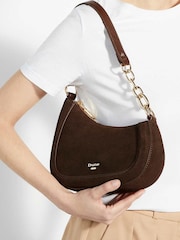 Dune London Brown Smart Direction Small Scoop Shoulder Bag - Image 2 of 6
