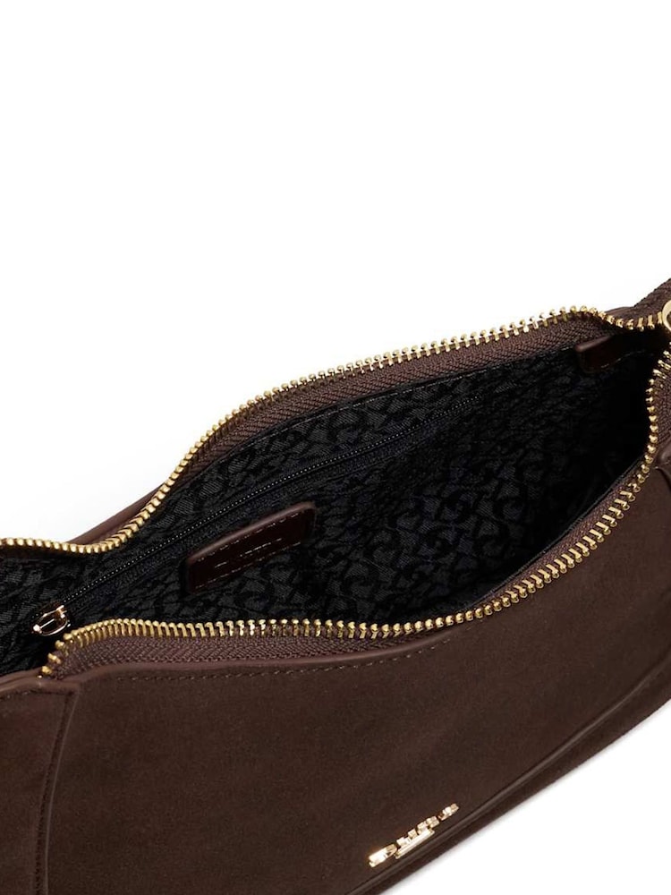 Dune London Brown Smart Direction Small Scoop Shoulder Bag - Image 5 of 6