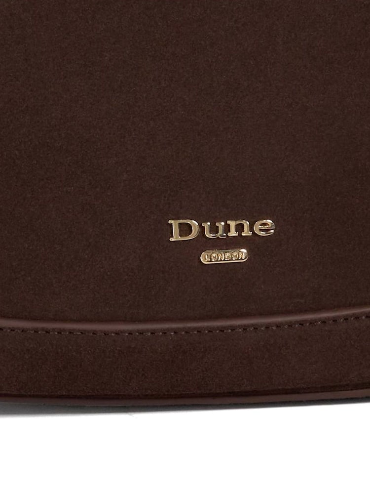 Dune London Brown Smart Direction Small Scoop Shoulder Bag - Image 6 of 6