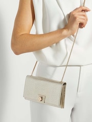 Dune London Gold Serenities Turnlock Detail Chain Bag - Image 1 of 5