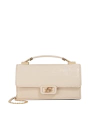 Dune London Cream Skilled Top Handle Micro Bag - Image 2 of 5