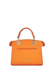 Dune London Orange White Dinkydeliberate Mini Woven Slouch Crossbody Bag - Image 2 of 5