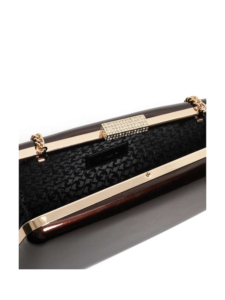 Dune London Brown Balancing Clutch Bag - Image 5 of 6