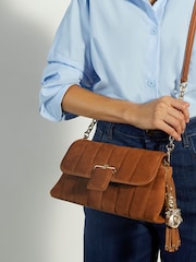 Dune London Brown Chelsea Pillow Shoulder Bag - Image 6 of 6