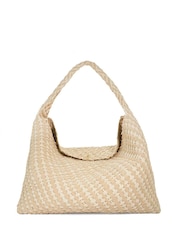 Dune London Cream Deliberate Xl Xl Woven Slouch Bag - Image 3 of 6